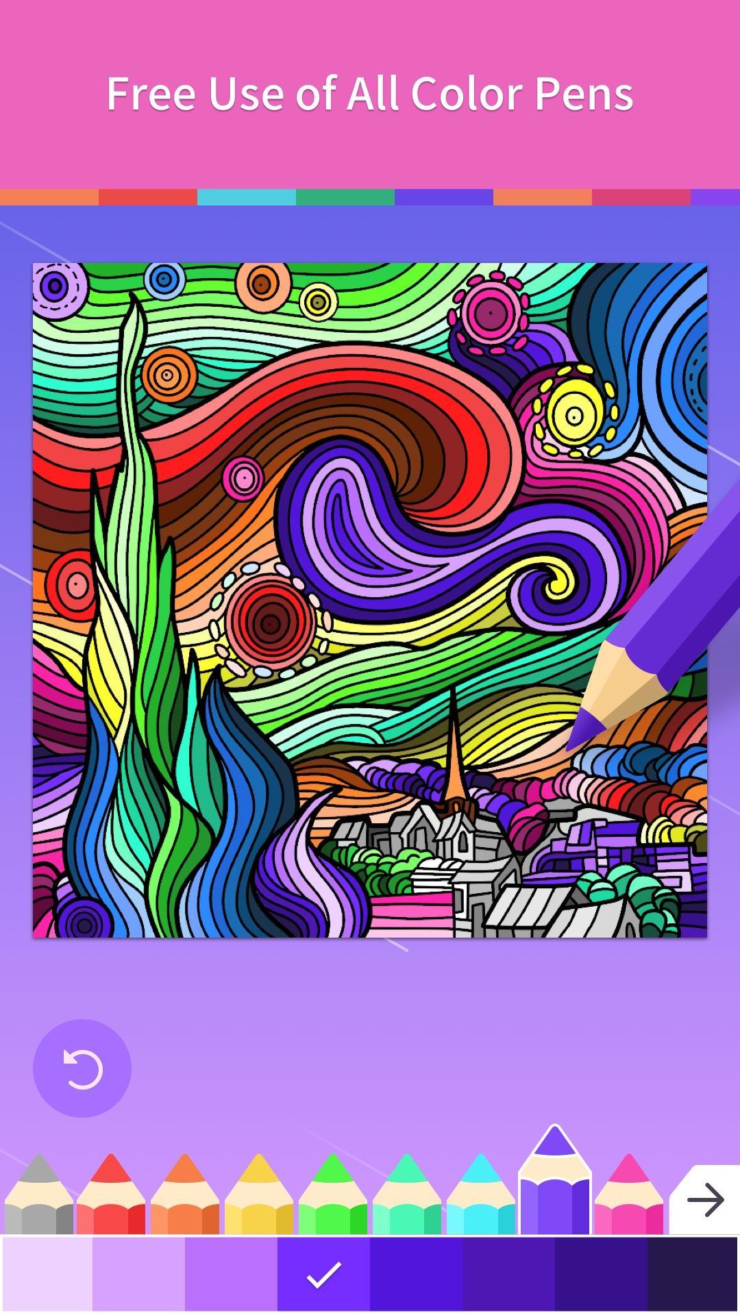 Adult Coloring Book Game Screenshot