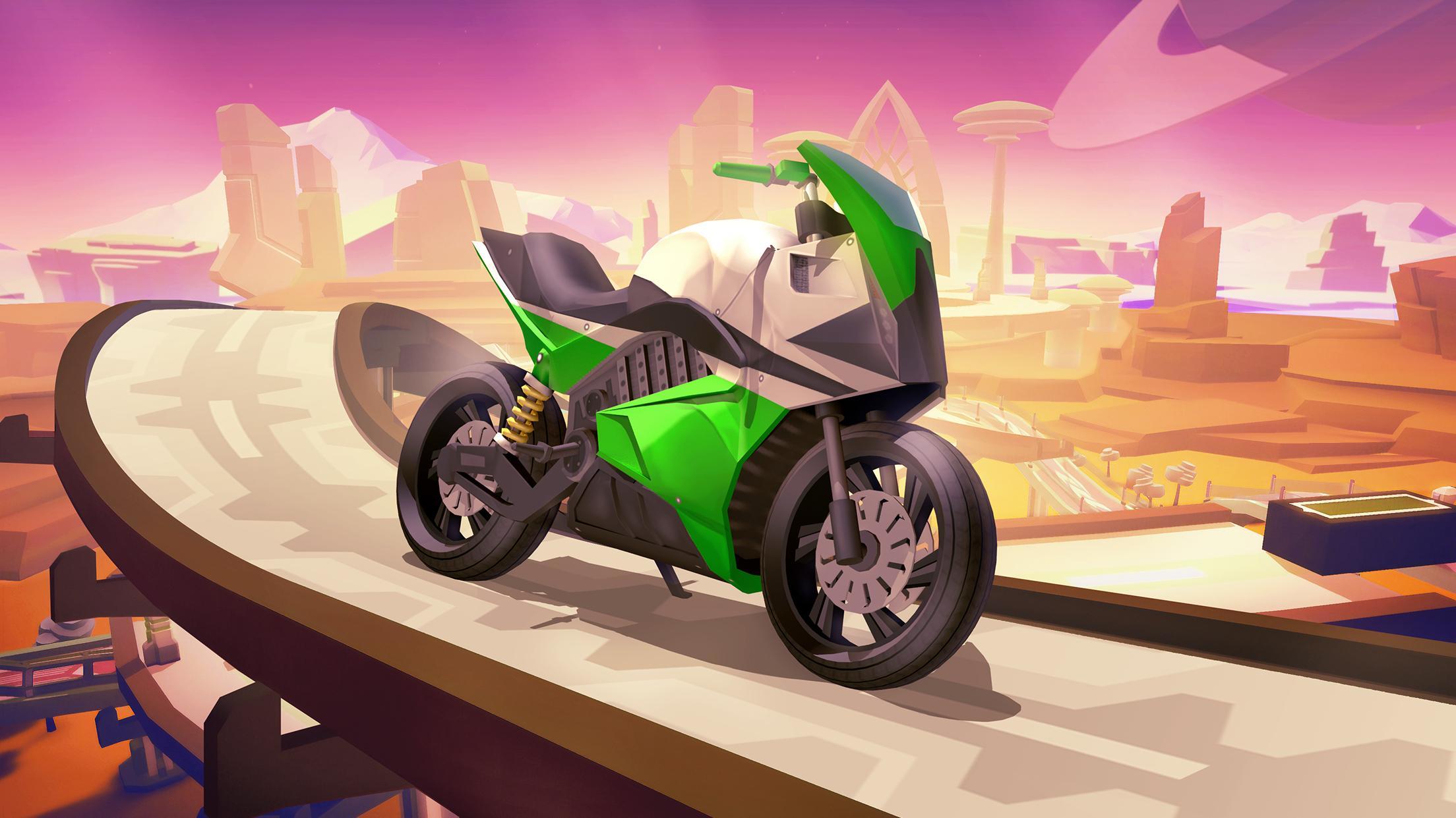 Gravity Rider Zero Game Screenshot