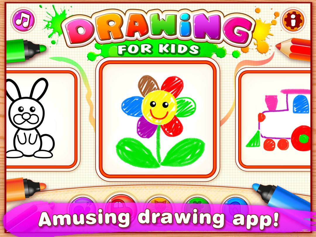 Bini Drawing for Kids Games ภาพหน้าจอเกม
