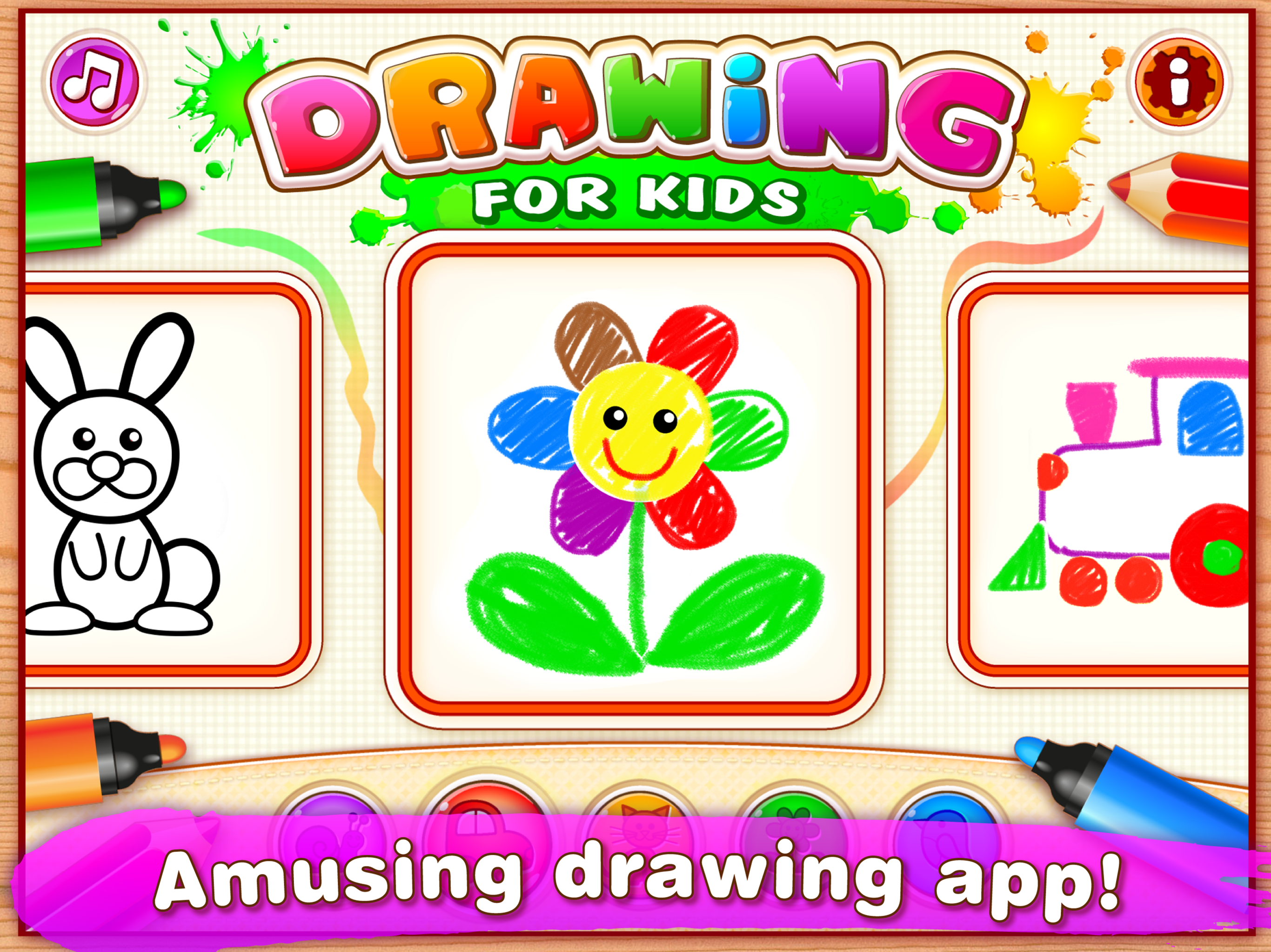 Toddler Drawing Apps for Kids Game Screenshot