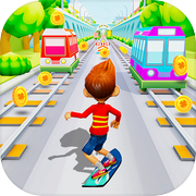 Superhero Bus Runner Rush Game
