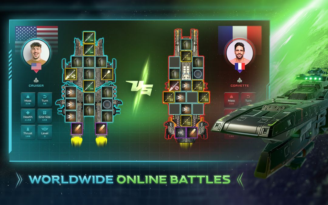 Screenshot of Galaxy Arena Space Battles
