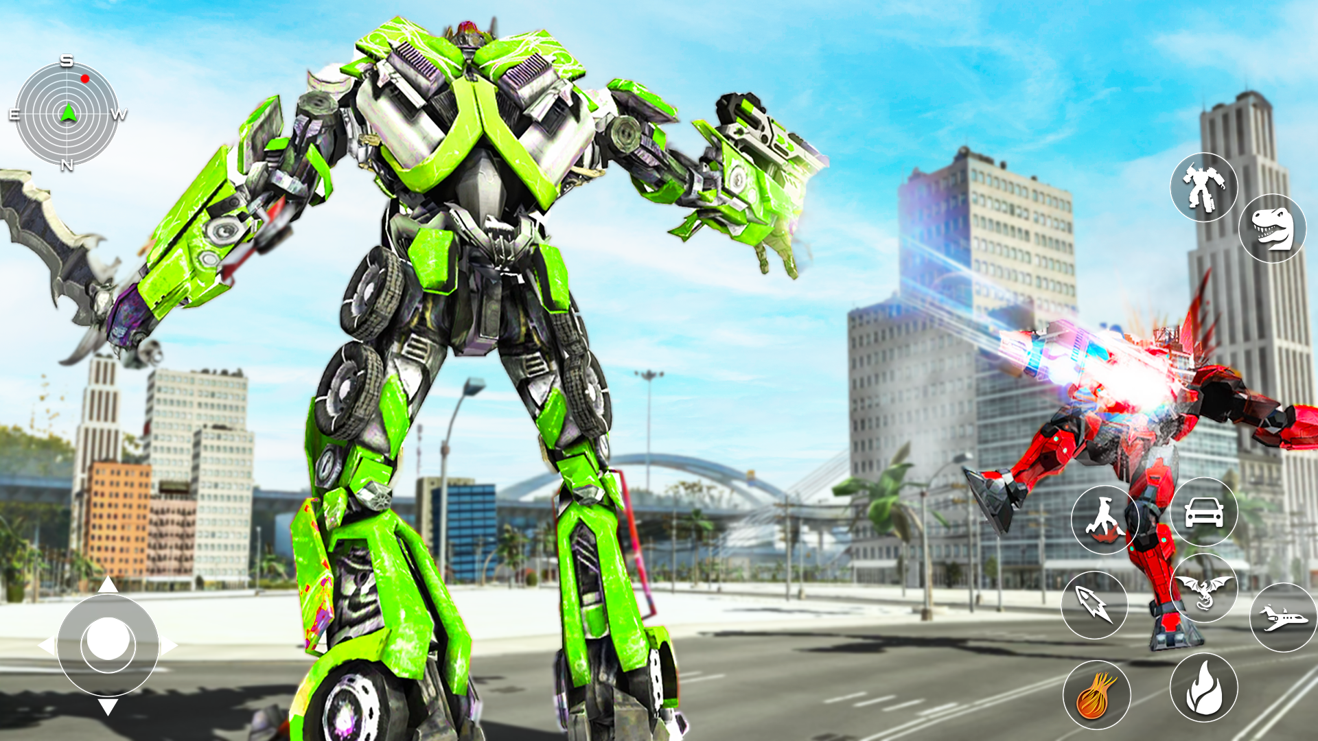 Fly Robot Car Transform Games Game Screenshot