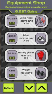 Biceps Clicker Game Screenshot