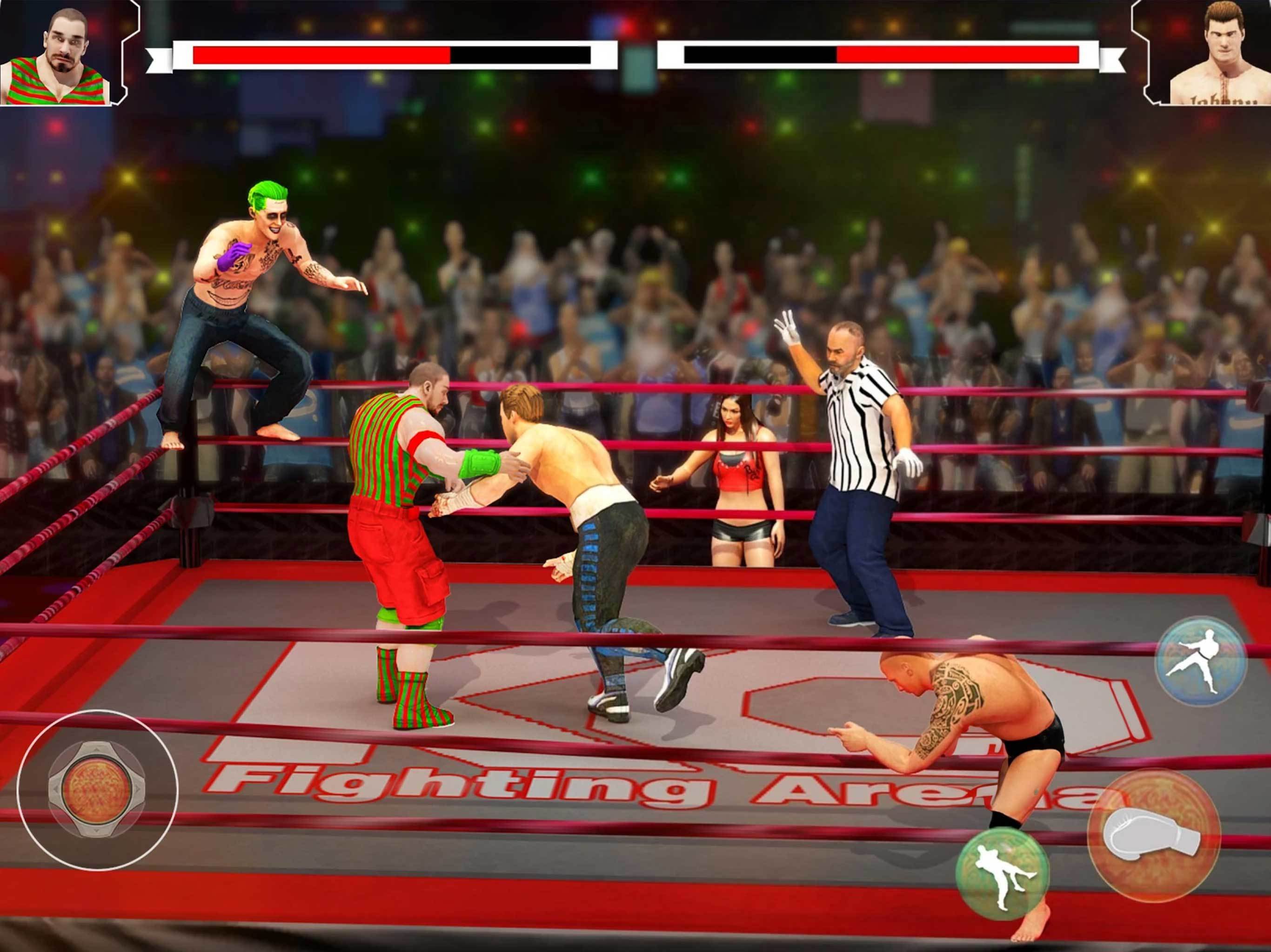 Beat Em Up Wrestling Game Game Screenshot