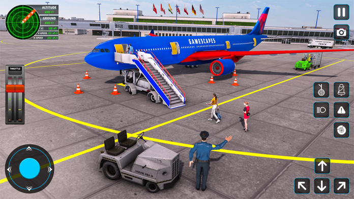 Screenshot 1 of လေယာဉ် Simulator လေယာဉ်ပျံဂိမ်းများ 