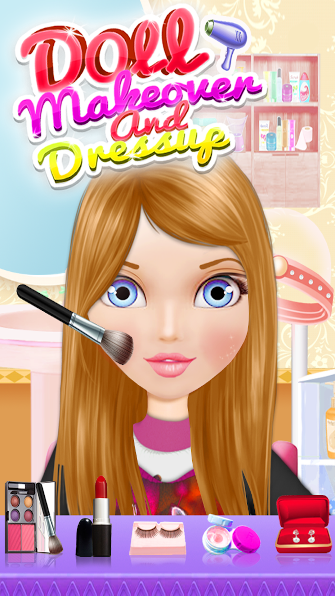 Cuplikan Layar Game Cute Doll Dress Up Girls Game