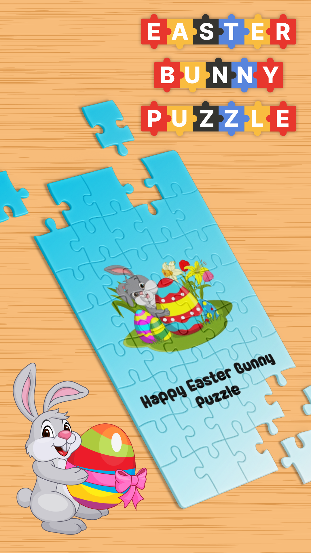 Easter Bunny Puzzle Games Game Screenshot