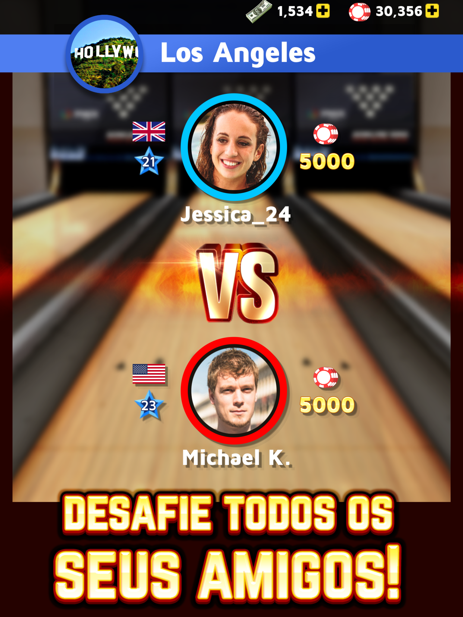Captura de Tela do Jogo Bowling King