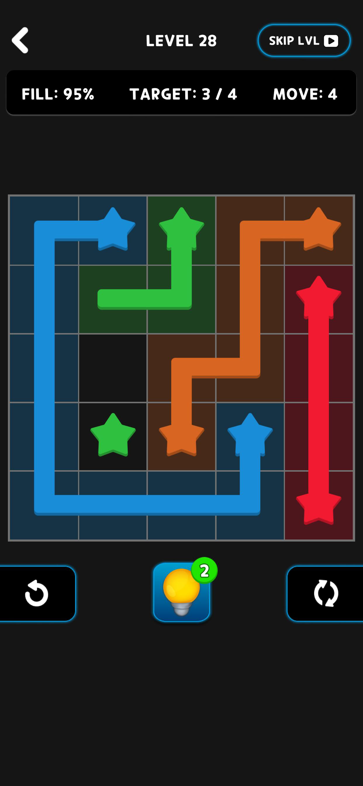 Cuplikan Layar Game Connect Stars - Color & Line