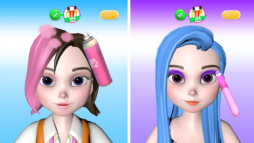 Screenshot of Makeup Games DIY Makeover