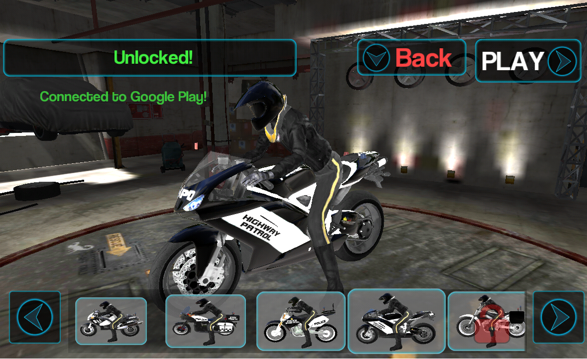 Police Bike Traffic Rider 게임 스크린샷