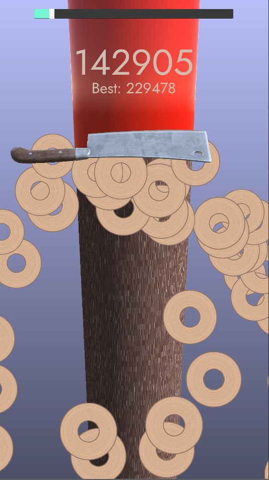 Screenshot of Sliceskuchen: Cut the helix cake tower