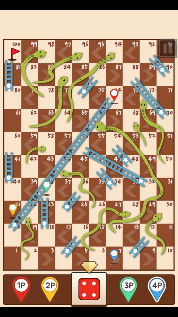 Snakes & Ladders King screenshot game