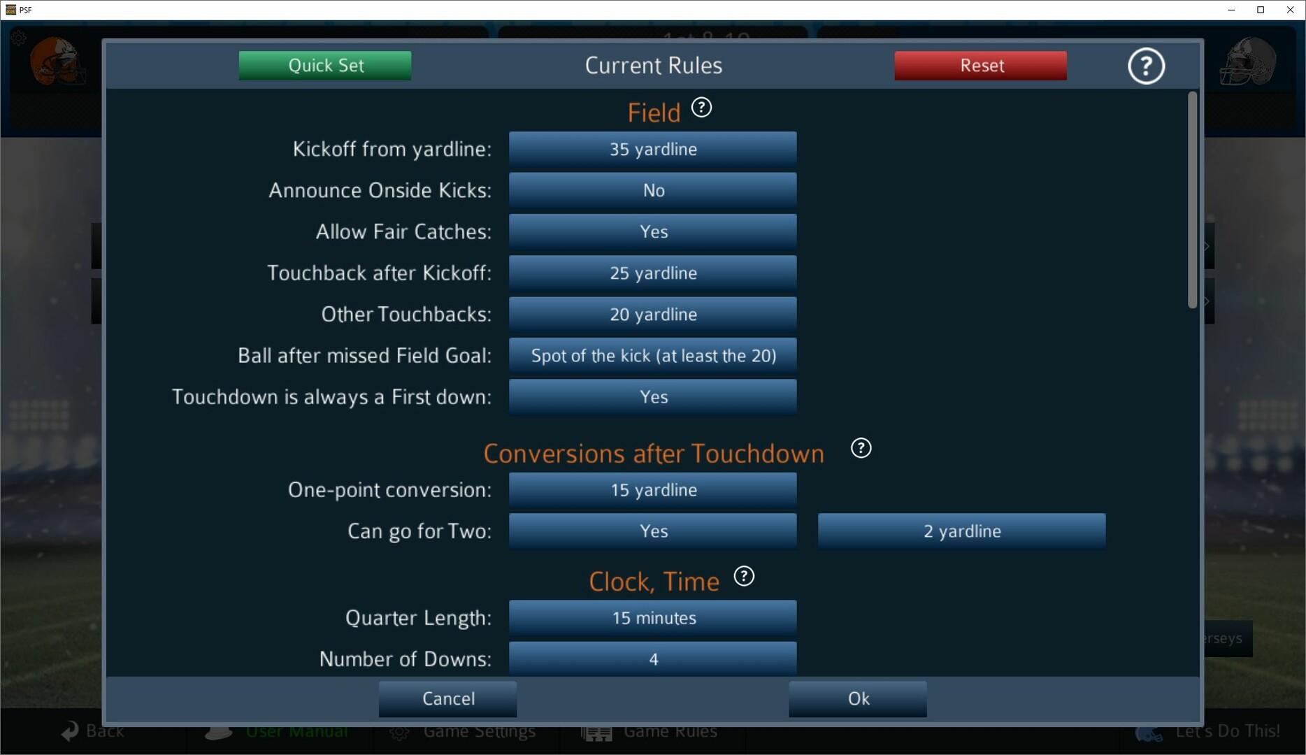 Pro Strategy Football 2025 Game Screenshot