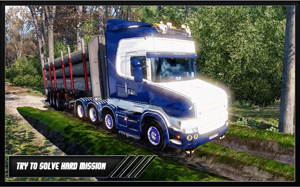 Rough Truck: Euro Cargo Delivery Transport Game 3Dのキャプチャ