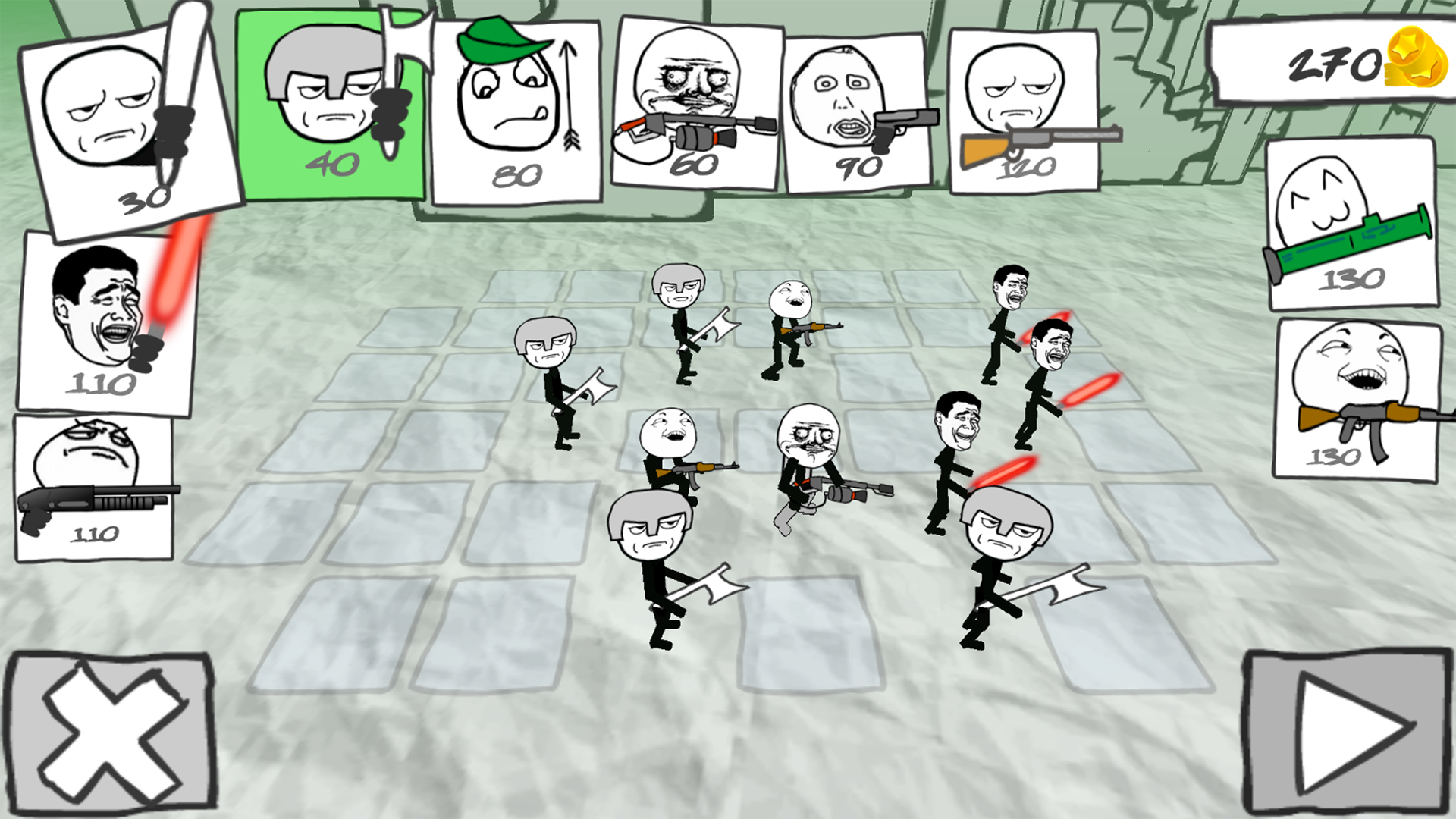 Stickman Meme Battle Simulator Game Screenshot