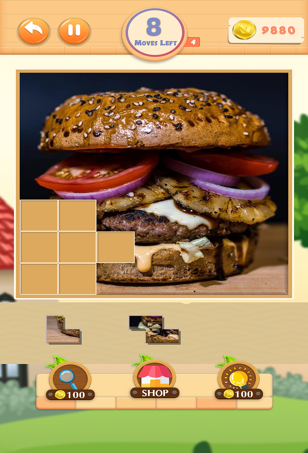 Pieces Pictures Game Screenshot