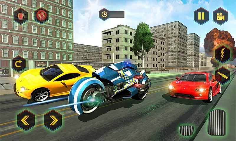 Police Moto Robot Superhero screenshot game