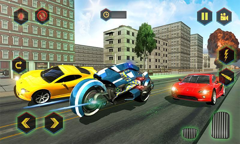 Police Moto Robot Superhero Game Screenshot