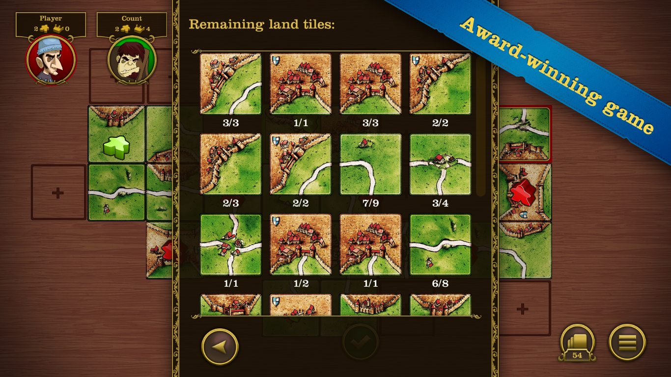 Cuplikan Layar Game Carcassonne
