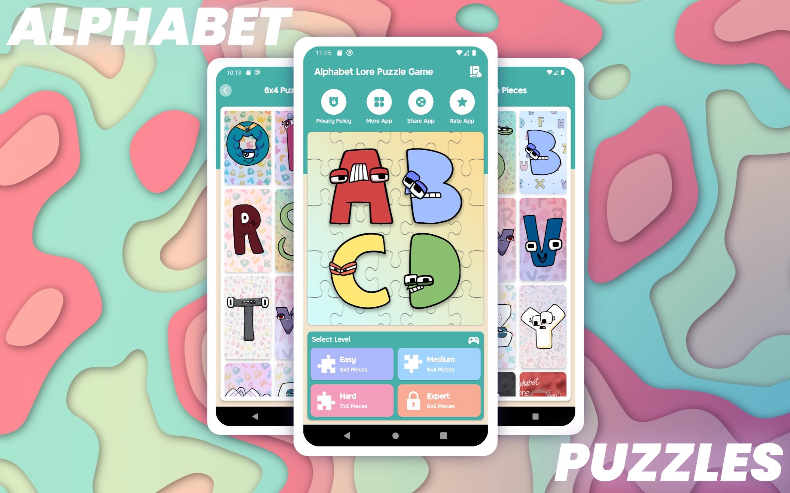 Alphabet Lore Merge Puzzle 게임 스크린샷