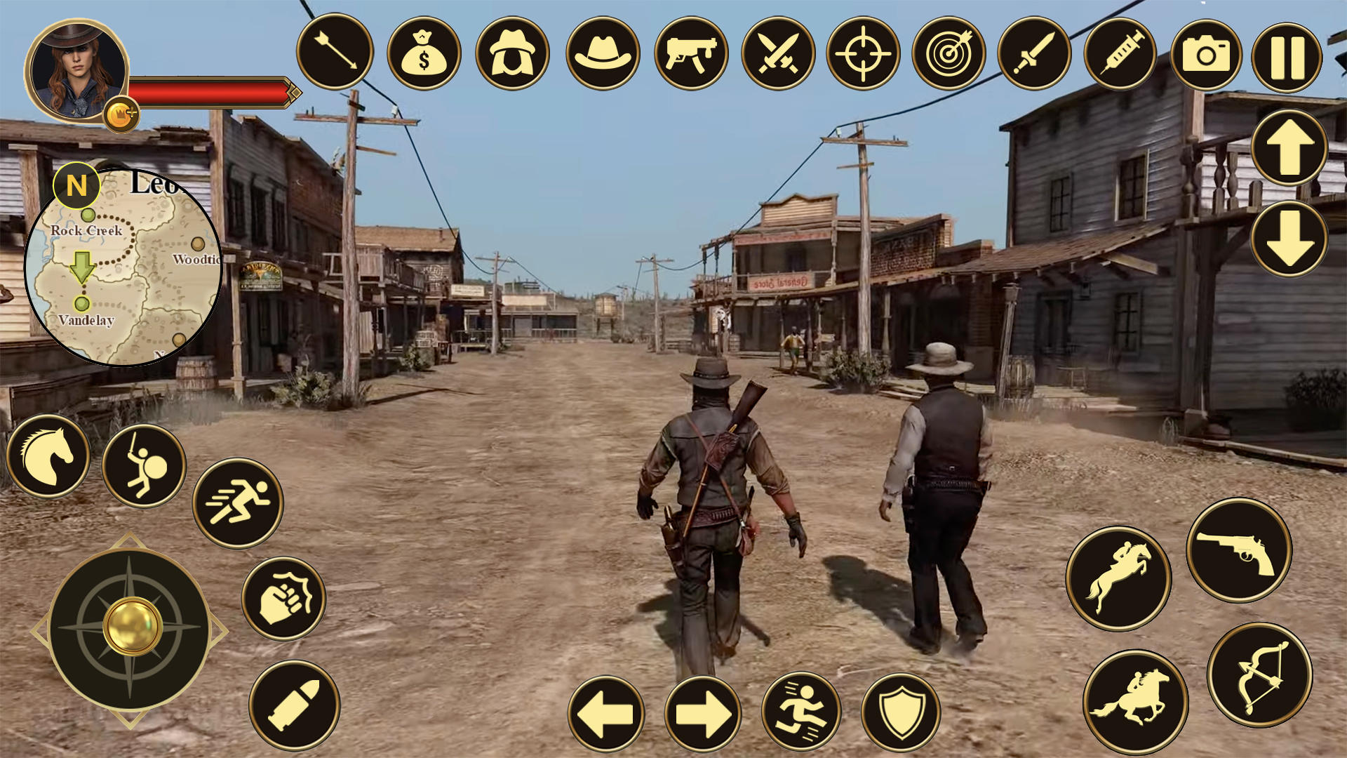 Captura de Tela do Jogo West Cowboy Games Horse Riding