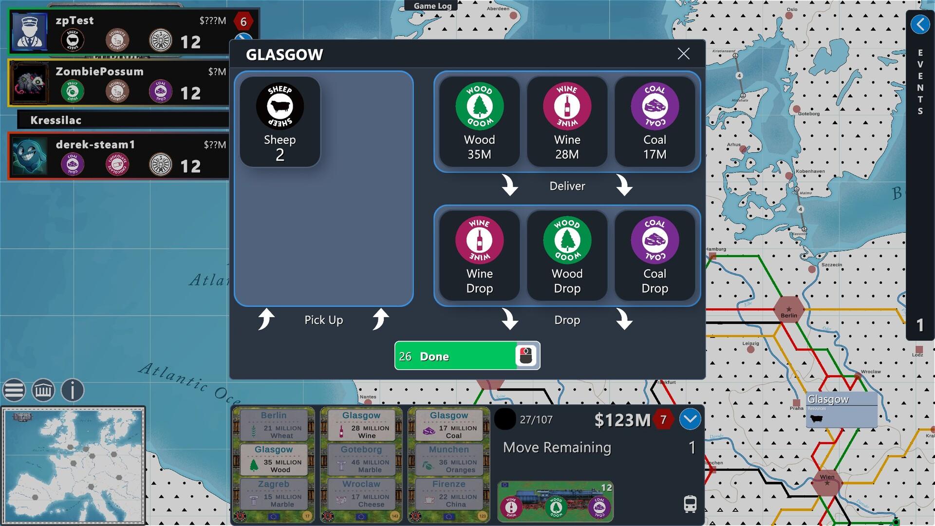 Empire Builder - Europe Game Screenshot