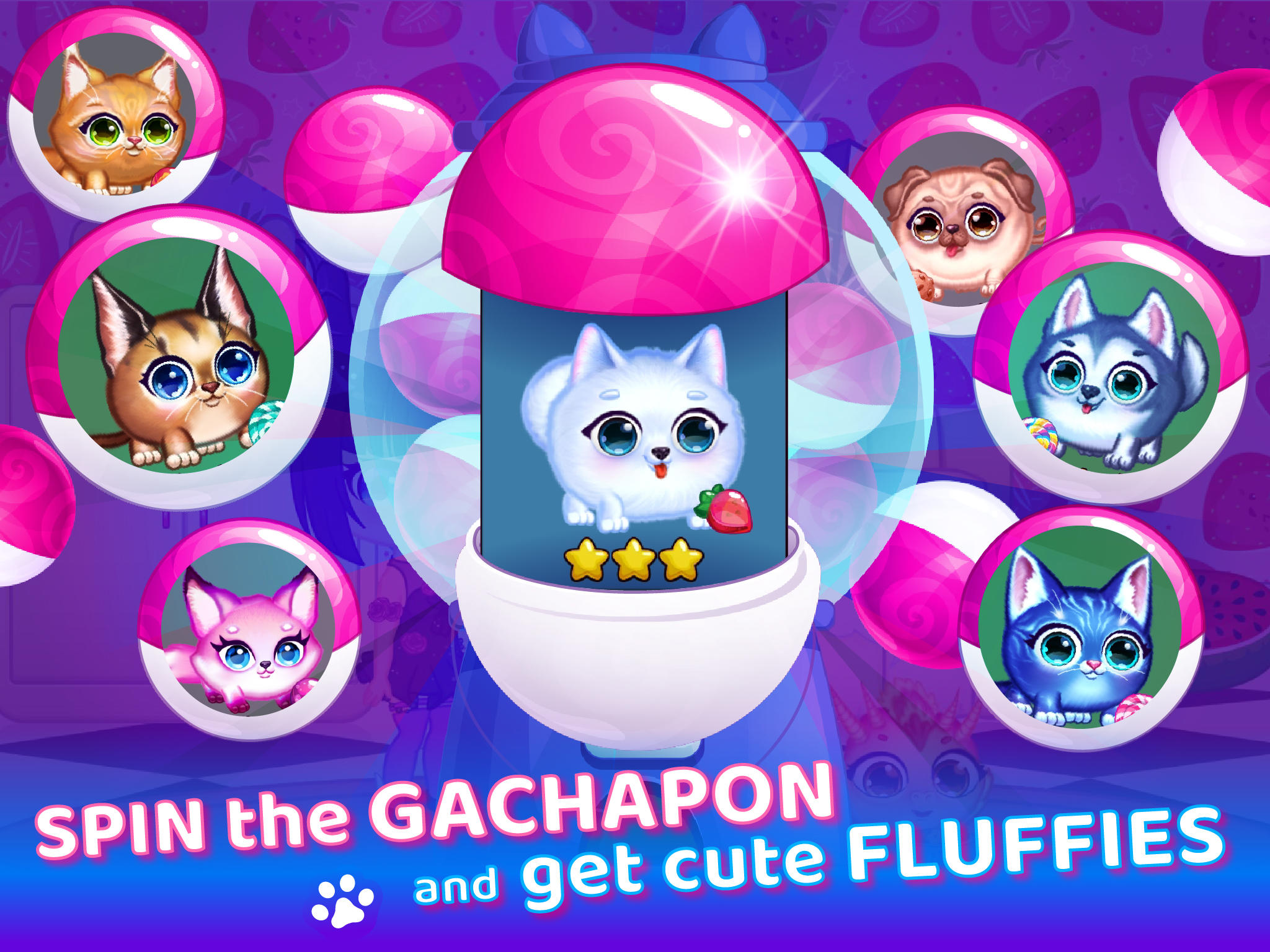 Cuplikan Layar Game Fluffy Pets World Color Lines