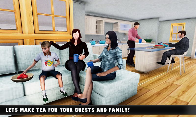 Virtual Family Adventure: Dad & Mom Fun Time 게임 스크린 샷