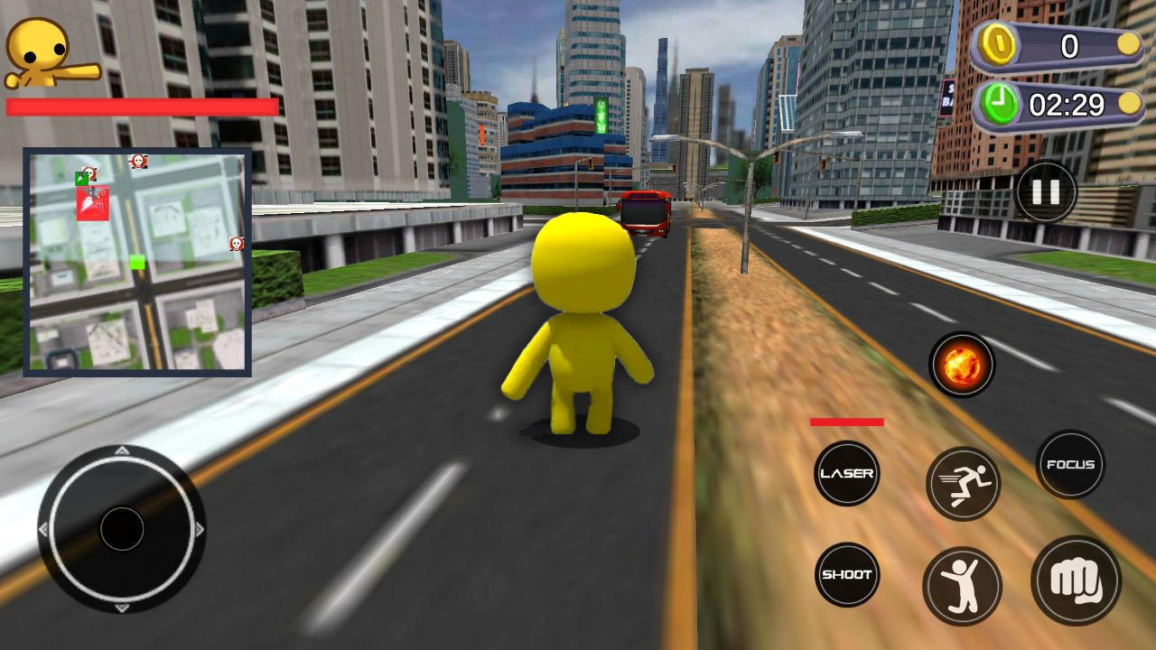 Cuplikan Layar Game Wobbly Iron Hero Life Mod