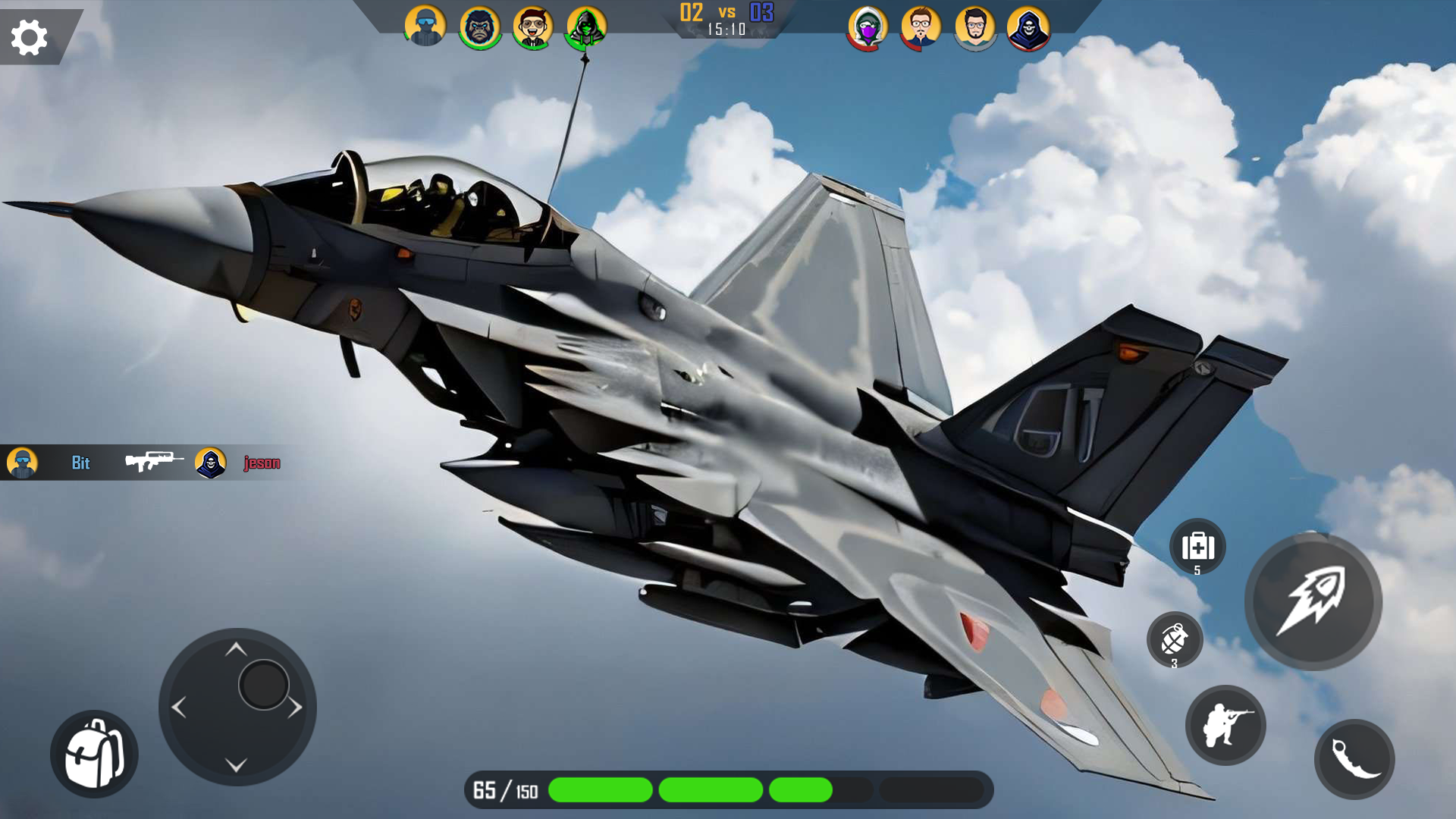 Modern Jet Fighter Games ภาพหน้าจอเกม