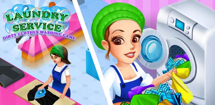 Banner of Laundry Shop Washing Games Sim 1.27