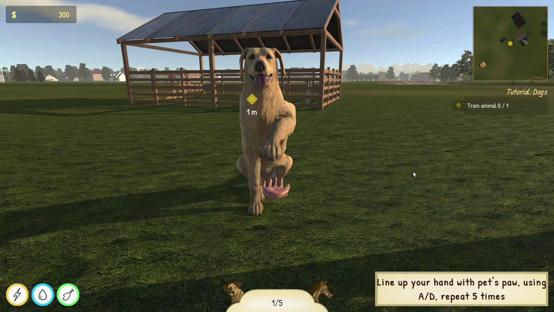 Screenshot 1 of တိရစ္ဆာန်လေ့ကျင့်ပေးသူ Simulator- စကားချီး 