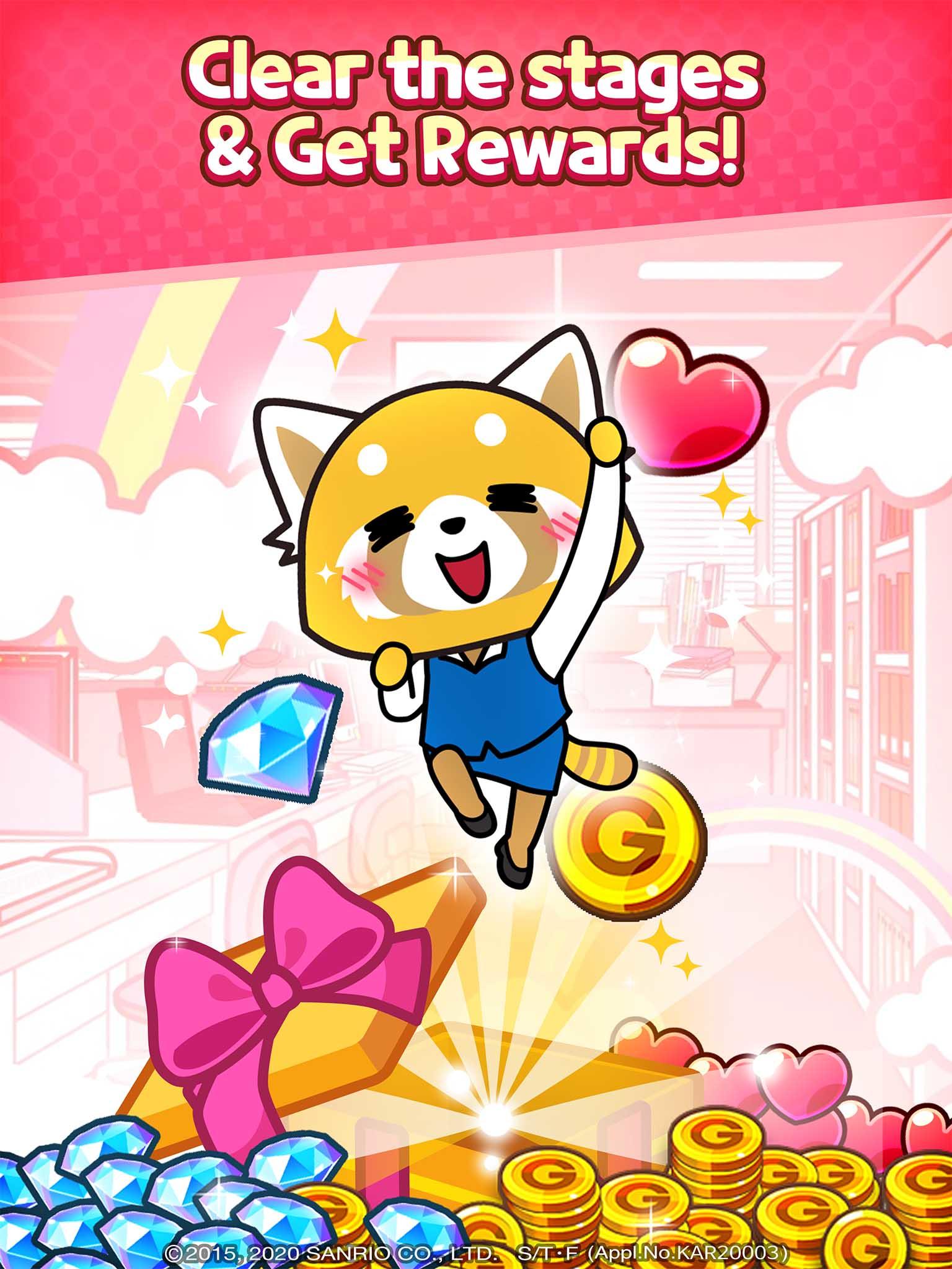 Aggretsuko : Match 3 Puzzle ภาพหน้าจอเกม