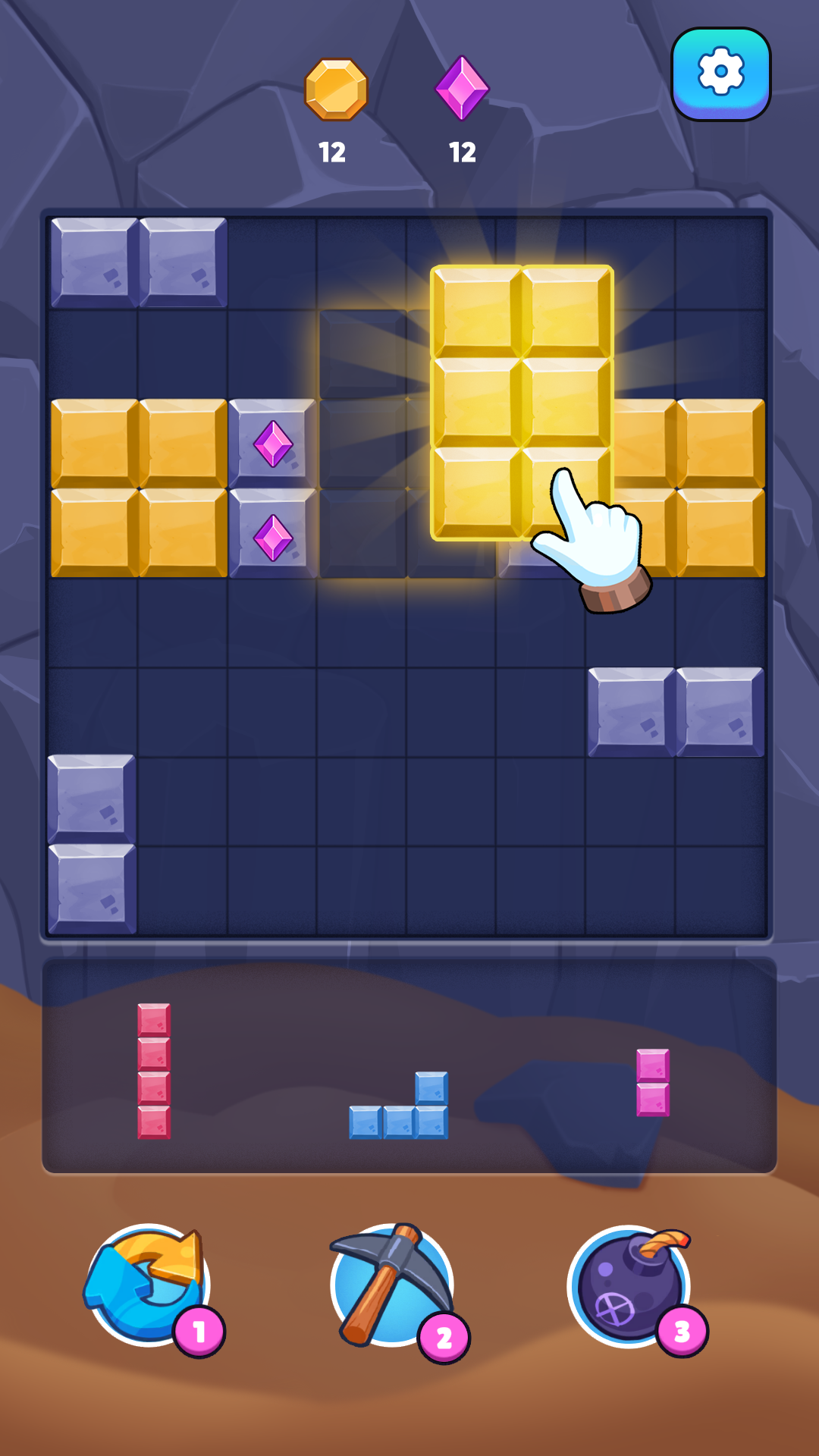 Block Puzzle: Mine Blast Game Screenshot