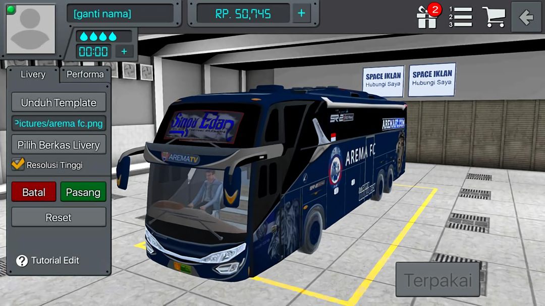 livery Bus Simulator Indonesia (BUSSID) 게임 스크린 샷