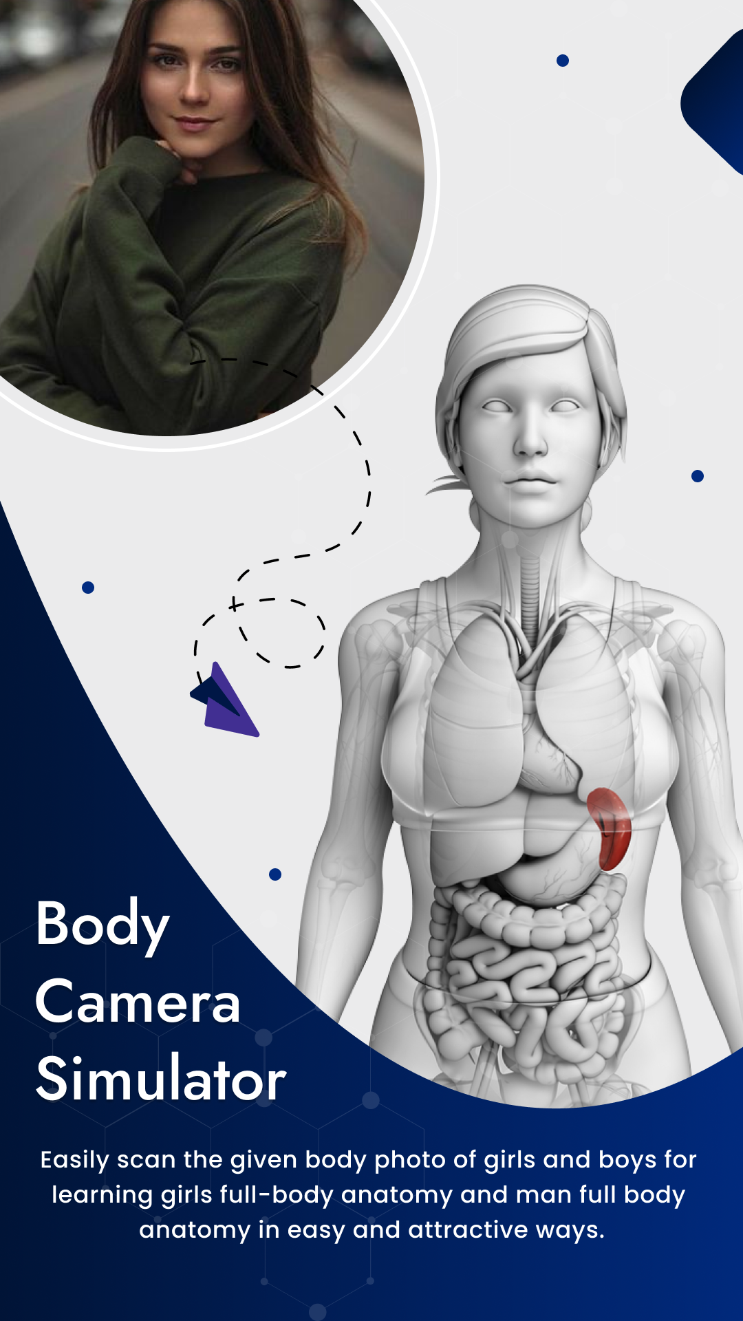 Captura de Tela do Jogo Girl Body Scanner Camera Xray