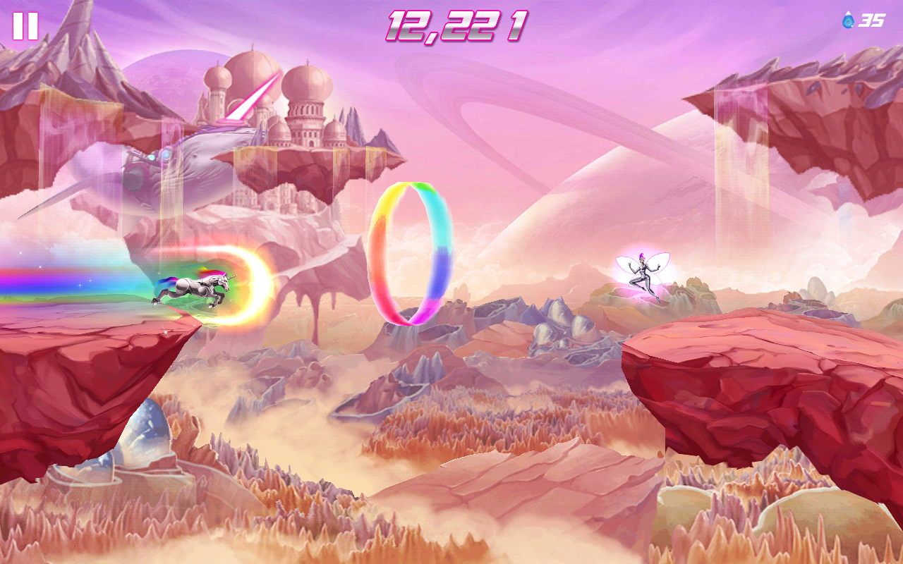 Robot Unicorn Attack 2 게임 스크린샷