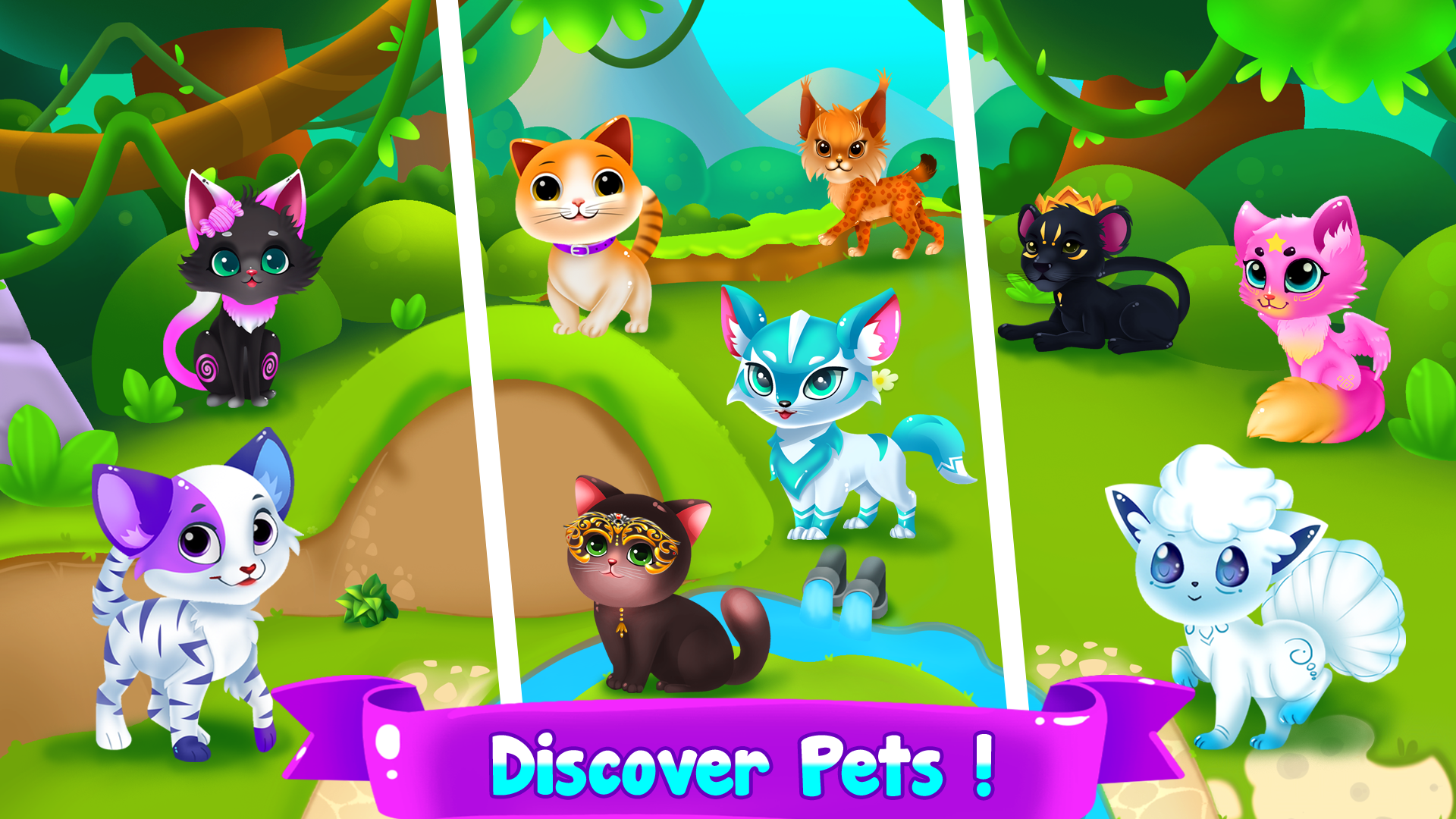 Cats vs Dogs Merge Animals Game Screenshot