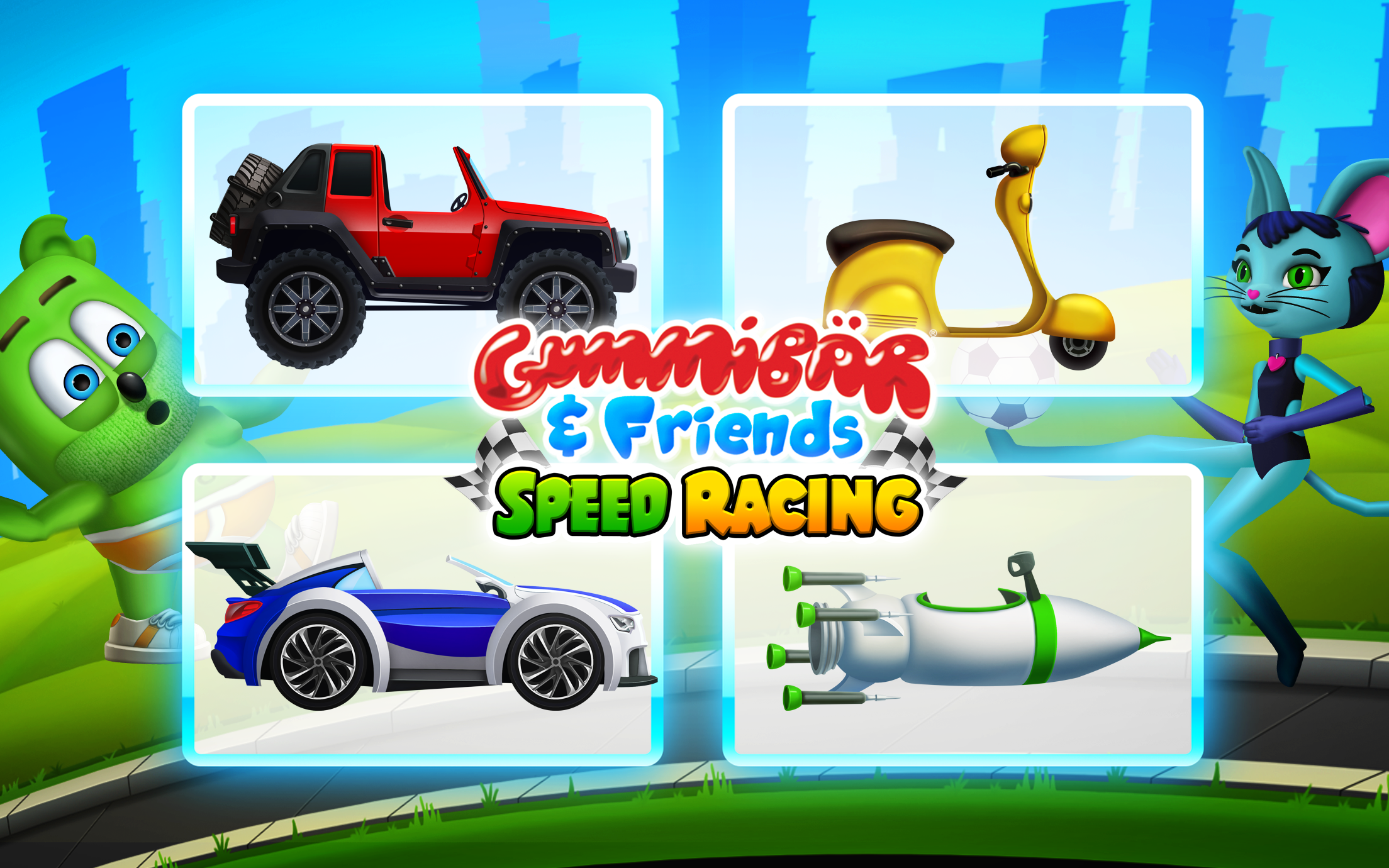 Captura de Tela do Jogo GummyBear and Friends speed racing