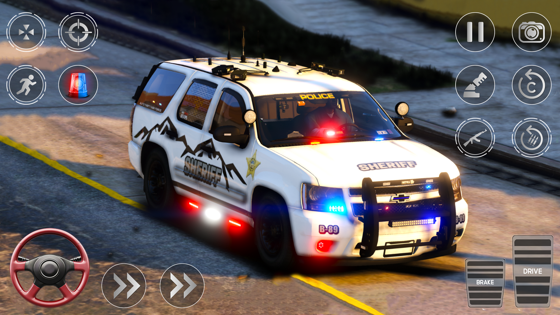 Drive Police Parking Car Games Game Screenshot