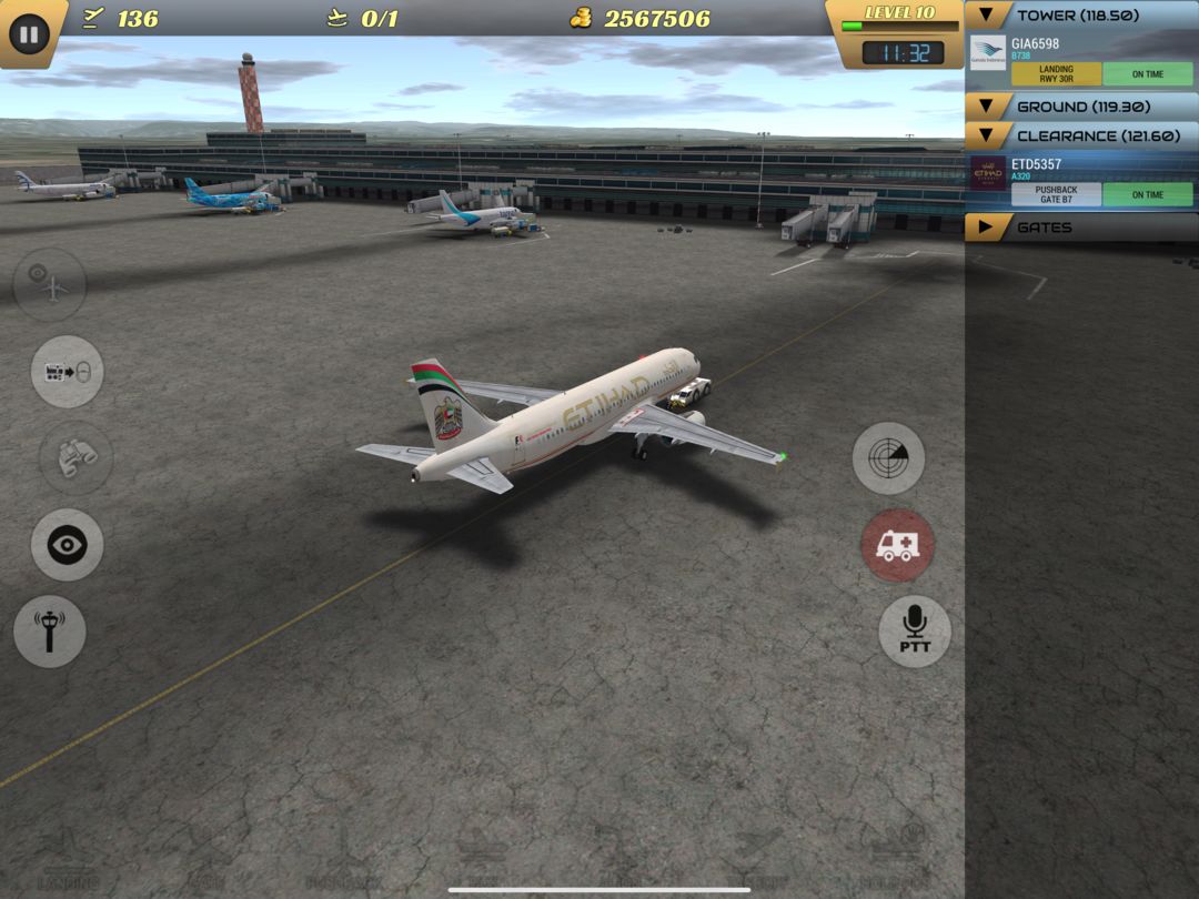 Screenshot of Unmatched Air Traffic Control