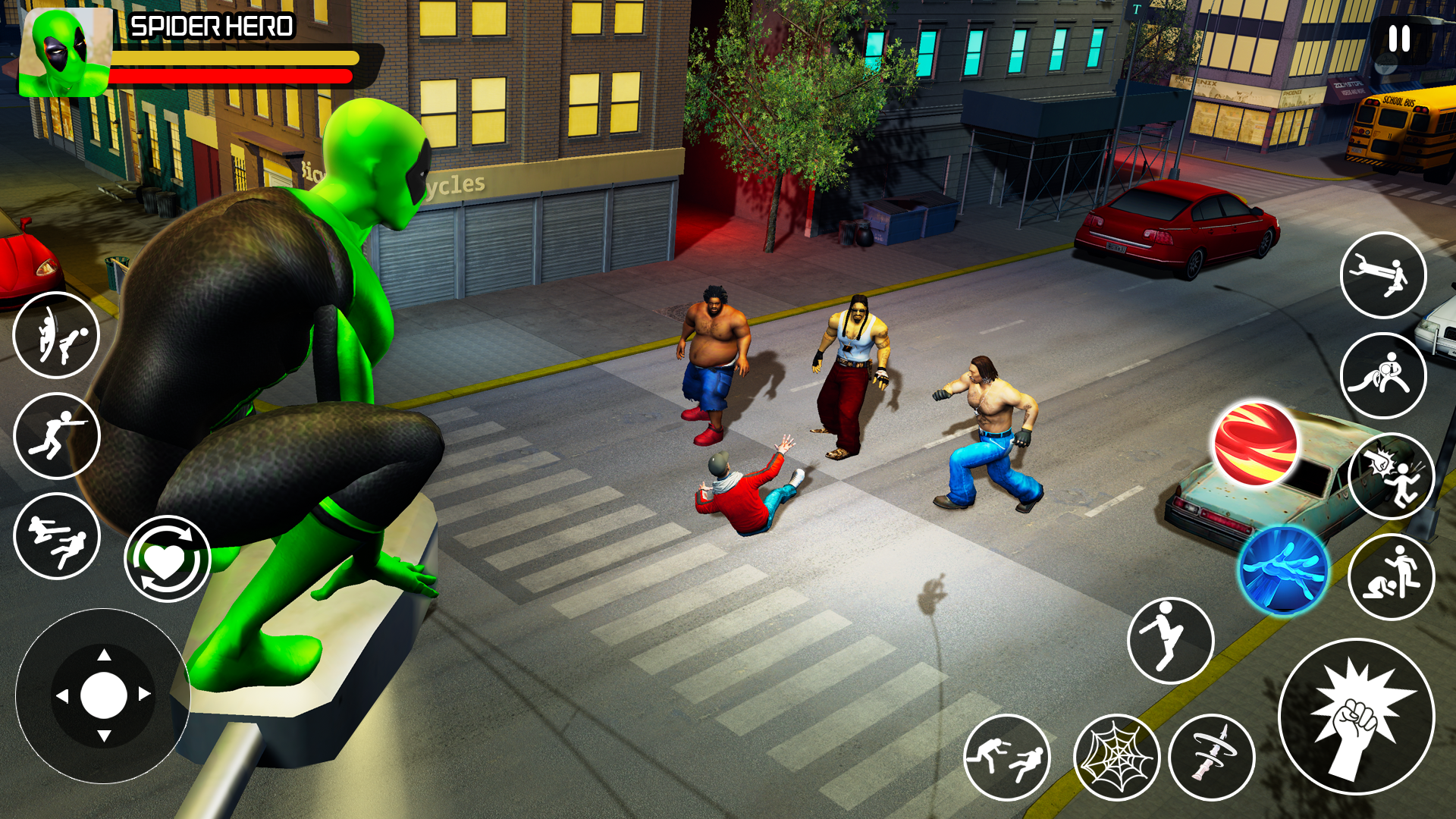 Screenshot 1 of Spiderhero Man: 악당 게임 에픽 싸우는 1.0.25