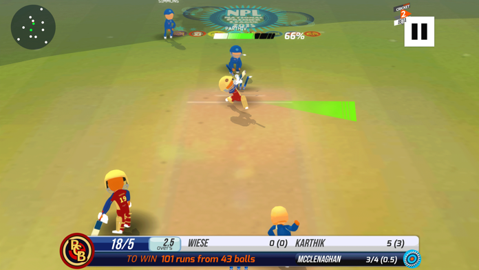 Captura de Tela do Jogo SUPER CRICKET 2