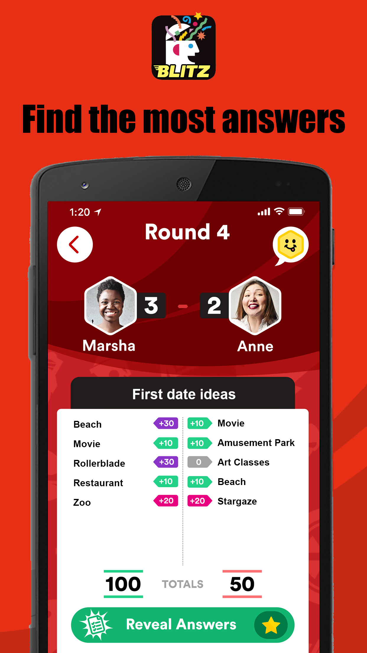 Scattergories Blitz Game Screenshot