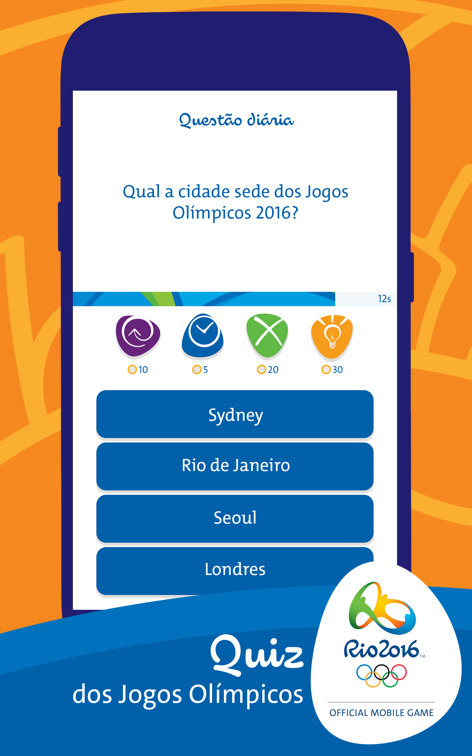 Cuplikan Layar Game Rio 2016: Quiz