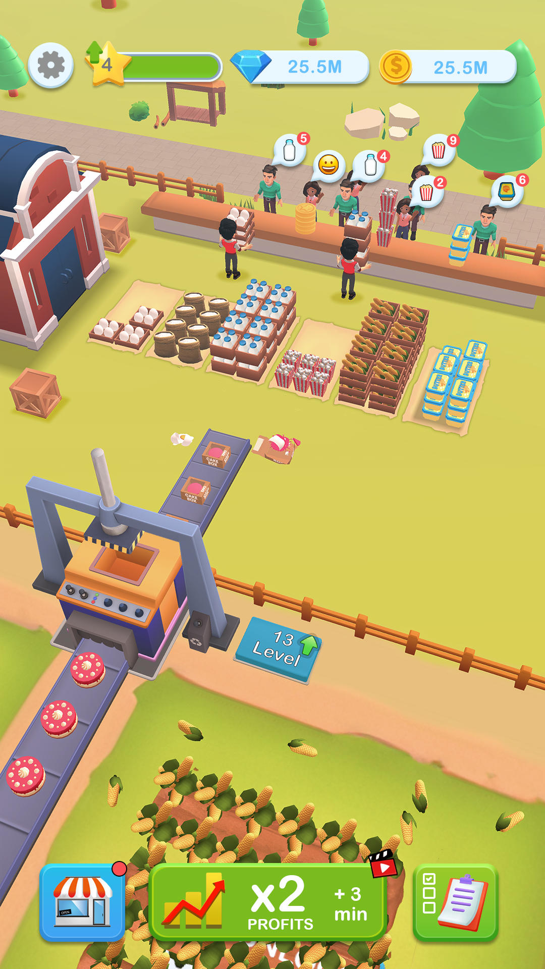 Big Farm Harvest: Idle Farm Game Screenshot