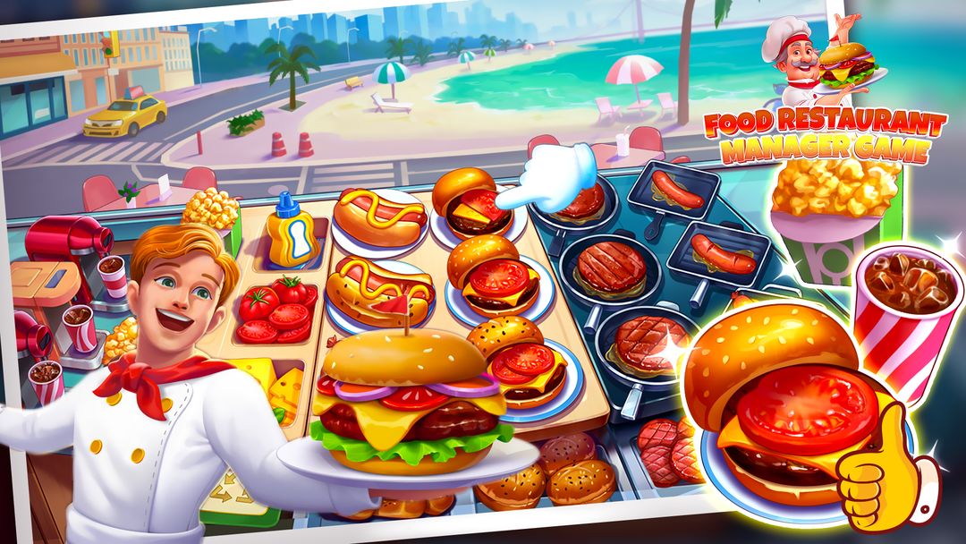 Food Restaurant Manager Game 게임 스크린 샷