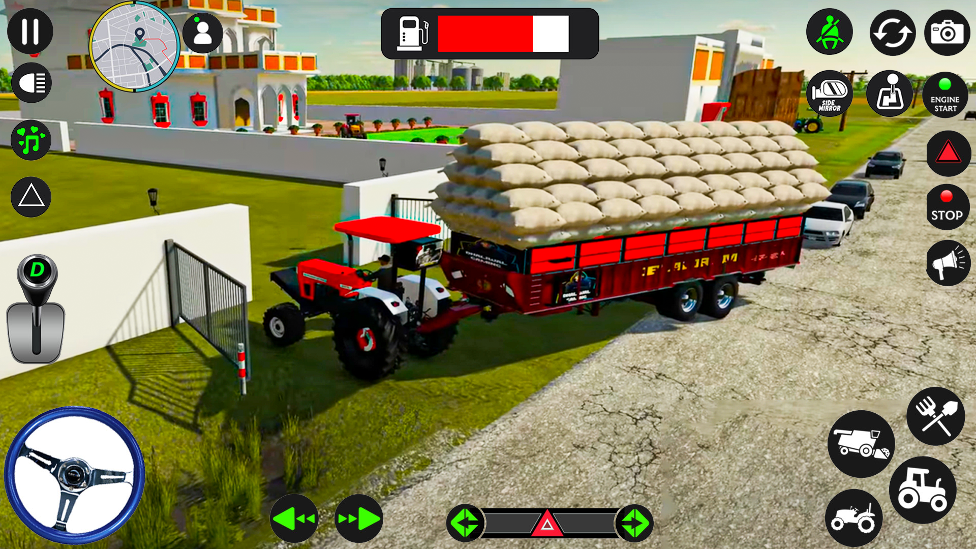 Captura de Tela do Jogo Tractor Driving Games 2023